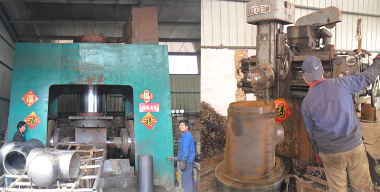 Processing technology of steel pipe tee